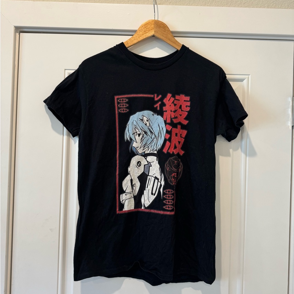 Vintage Evangelion Rei Ayanami Shirt Men’s Size M Black
